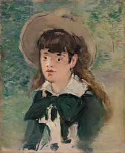 Nuori tyttö penkillä tekijältä Édouard Manet