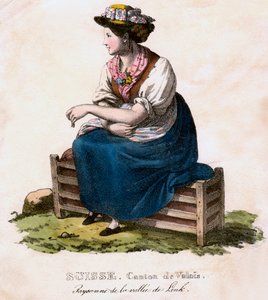 Sveitsiläinen nainen, 1825.