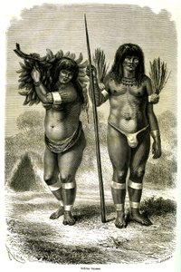 Pari Ticuna-intiaania Perusta tekijältä Edouard Riou