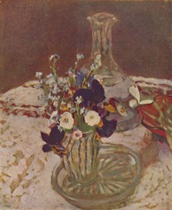 Kimppu orvokkeja, unohtumattomia ja päivänkakkaraja noin 1900, c1900, 1946 tekijältä Edouard Vuillard