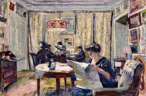 Bridge Players, n. 1911 tekijältä Edouard Vuillard