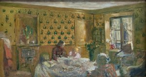 Työpöydän ääressä tekijältä Edouard Vuillard