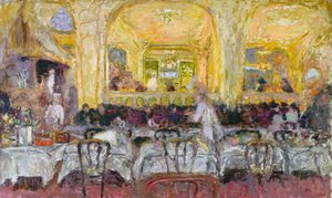 Café Wepler, n. 1908-1910, uusittu vuonna 1912 tekijältä Edouard Vuillard