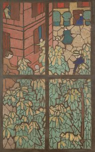 Kastanjapuut, sarjakuva Tiffany-lasimaalaukseen tekijältä Edouard Vuillard