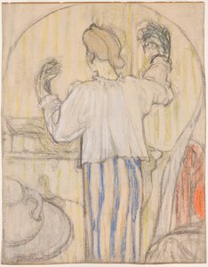 Peilin edessä (edessä) tekijältä Edouard Vuillard