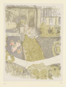 Puutarha studion edessä tekijältä Edouard Vuillard