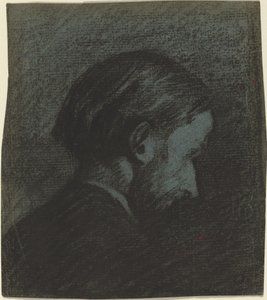 Parrakkaan miehen pää, 1889. tekijältä Edouard Vuillard