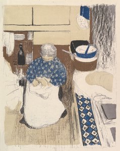 Cook, sarjasta Maisemat ja sisätilat tekijältä Edouard Vuillard