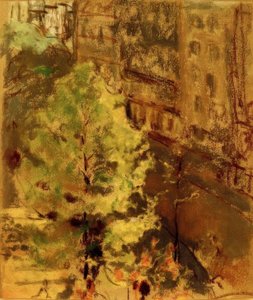 Le square Berlioz, effet de soleil matinal tekijältä Edouard Vuillard