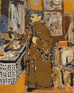Madame Vuillard sisätiloissa, n. 1895 tekijältä Edouard Vuillard