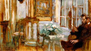 Monsieur Arthur Fontaine olohuoneessaan, 1904 tekijältä Edouard Vuillard