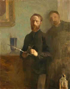 Omakuva Waroquyn kanssa, 1889 tekijältä Edouard Vuillard