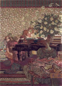 Yksityisyys. Tohtori Vaquezin kirjaston koristelu tekijältä Edouard Vuillard