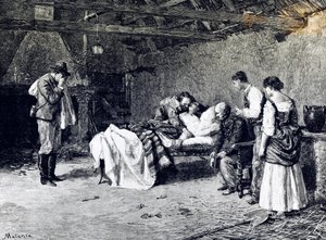 Anita Garibaldin kuolema Marquis Guicciolin tilalla (kuva)