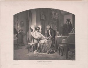 Mozartin kuolema, tekijältä Eduard Friedrich Leybold