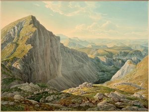 Der Große Höllstein mit der Aussicht gegen Mariazell tekijältä Eduard Gurk