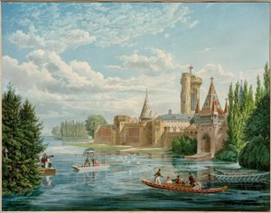 Franzensburg (erbaut 1801-1836 keisari Franz I:n jälkeen tekijältä Eduard Gurk