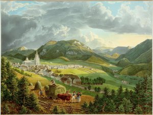 Mariazell von der Bürgeralpe tekijältä Eduard Gurk