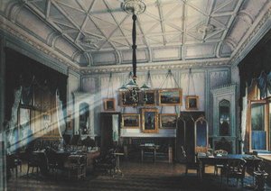 Sininen tutkimus keisari Aleksanteri II:sta (1818-81) Farm Palacessa, 1860 (wc paperilla) tekijältä Eduard Hau