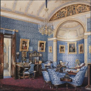 Talvipalatsin sisätilat. Keisarinna Maria Aleksandrovnan buduaari, 1850-luku