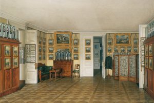 Talvipalatsin sisätilat. Keisari Aleksanteri II:n palvelushuone, 1874 tekijältä Eduard Hau