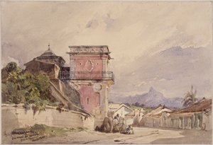 Rua do Conden suihkulähde. Rio de Janeiro tekijältä Eduard Hildebrandt