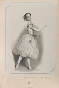Balerina Marie Taglionin muotokuva 1804-1884 Satanellana, 1853.