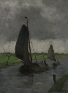 Vesistö purjeproomuilla