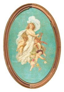 Maalatun katon keskiosa (laulun allegoria) tekijältä Eduard Theodor Ritter von Grützner