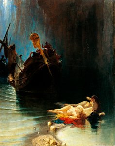 Sireenien legenda (öljy kankaalle)