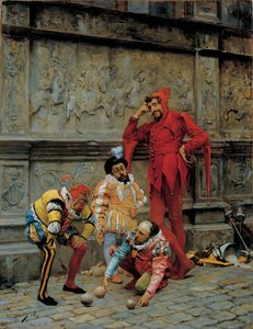 Jesters soittamassa Cochonnetia, 1868