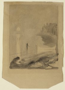 Laituriin sidottu vene tekijältä Edvard Munch