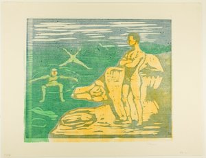 Poikien uiminen tekijältä Edvard Munch