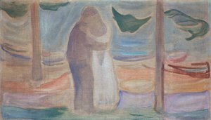 Pari rannalla tekijältä Edvard Munch
