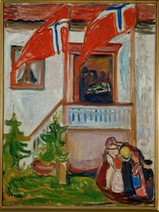 Arkun lähteminen (öljy kankaalle) tekijältä Edvard Munch