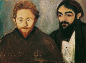 Taidemaalari Paul Herrmann ja lääkäri Paul Contard tekijältä Edvard Munch