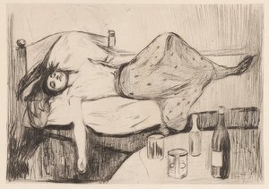 Seuraavana päivänä. 1894 tekijältä Edvard Munch