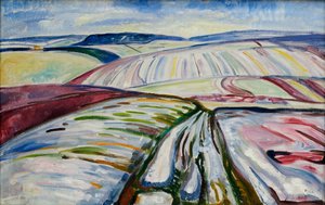 Kenttä lumessa tekijältä Edvard Munch