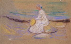 Tyttö rannalla tekijältä Edvard Munch