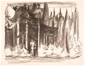 Metsässä tekijältä Edvard Munch