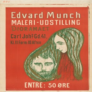 Männerkopf im Frauenhaar tekijältä Edvard Munch