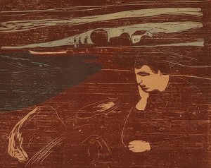 Melankolia III. 1902 tekijältä Edvard Munch