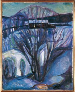 Norja, Oslo, Talvimaisema, Ekely tekijältä Edvard Munch