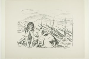 Omega ja sika tekijältä Edvard Munch