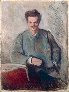 Johan August Strindbergin muotokuva (öljy kankaalle) tekijältä Edvard Munch