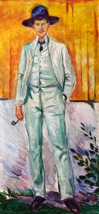Taidemaalari Ludvig Karstenin muotokuvaTaidemaalari Ludvig Karstenin muotokuva tekijältä Edvard Munch