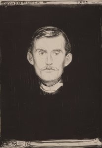 Omakuva. 1895 tekijältä Edvard Munch