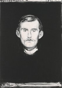 Omakuva ja luuranko tekijältä Edvard Munch