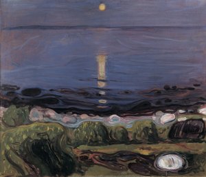 Kesäyö rannalla