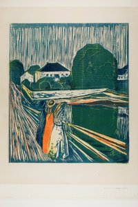 Tytöt sillalla tekijältä Edvard Munch